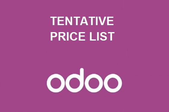 Tentative Price List
